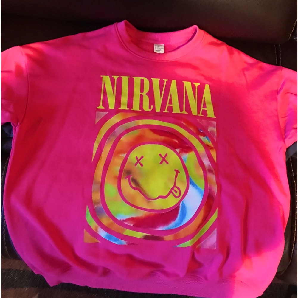 NIRVANA pink sweatshirt